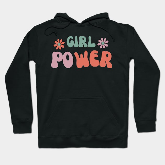 Girl Power- Grl Pwr- Celebrate Women Hoodie by Chahrazad's Treasures